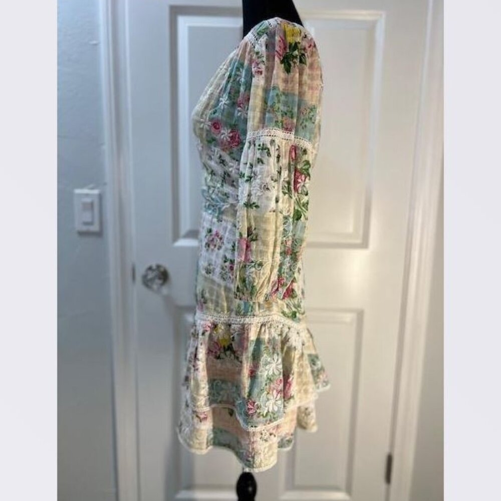 Anthropologie Barok Paris Ruffled V-Neck Mini Dress - Size Small - NWT - Picture 5 of 9